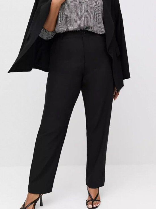 torrid Pants - Studio by Torrid Trouser Bootcut Ponte Pant Deep Black Size 20S